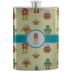 Robot Stainless Steel Flask (Personalized)