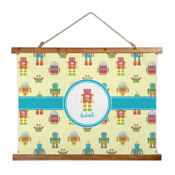 Custom Robot Wall Hanging Tapestry - Wide (Personalized)