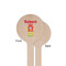 Robot Wooden 6" Stir Stick - Round - Single Sided - Front & Back