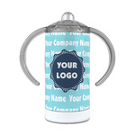 Logo & Company Name 12 oz Stainless Steel Sippy Cup