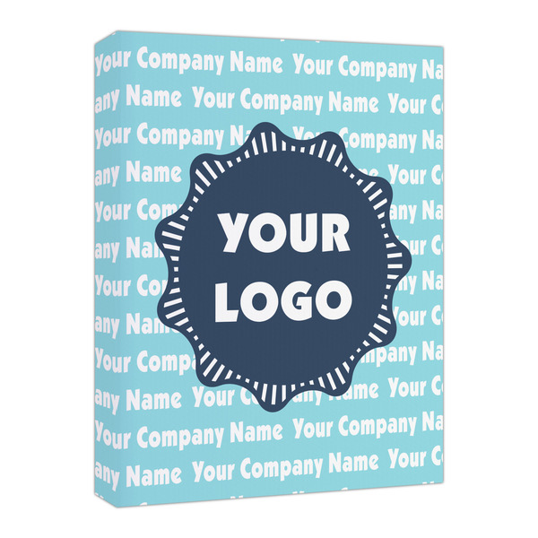 Custom Logo & Company Name Canvas Print - 16" x 20"