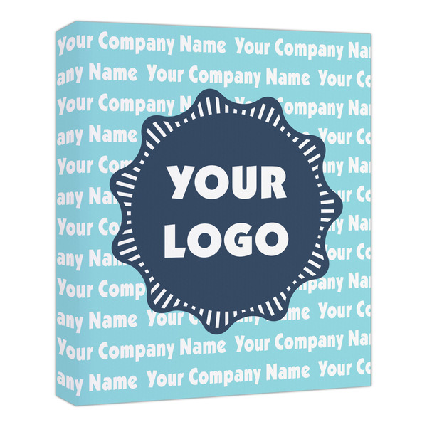 Custom Logo & Company Name Canvas Print - 20" x 24"