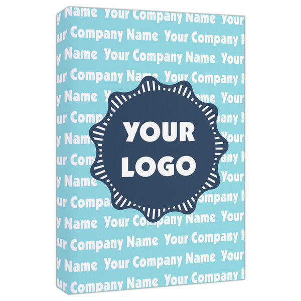 Custom Logo & Company Name Canvas Print - 20" x 30"