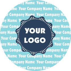 Logo & Company Name Multipurpose Round Labels - Custom Sized