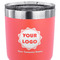 Logo & Company Name 30 oz Stainless Steel Ringneck Tumbler - Coral - CLOSE UP