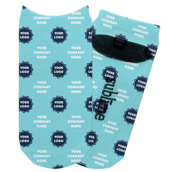 Logo & Company Name Adult Ankle Socks