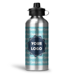 Logo & Company Name Water Bottles - 20 oz - Aluminum