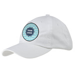 Logo & Company Name Baseball Cap - White