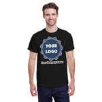 Logo & Company Name T-Shirt - Black - Medium