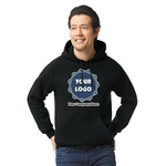 Logo & Company Name Hoodie - Black - XL