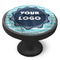 Logo & Company Name Cabinet Knob - Black - Side