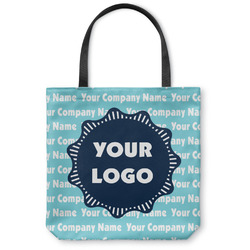 Logo & Company Name Canvas Tote Bag - Medium - 16" x 16"