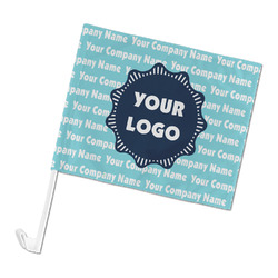 Logo & Company Name Car Flag - Large