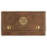 Logo & Company Name Cards & Dice Set - Rustic Brown