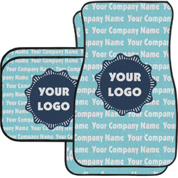 Logo & Company Name Car Floor Mats Set - 2 Front & 2 Back
