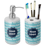 Logo & Company Name Ceramic Bathroom Accessories Set