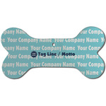 Logo & Company Name Ceramic Dog Ornament - Single-Sided