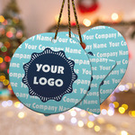 Logo & Company Name Ceramic Ornament