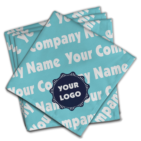 Custom Logo & Company Name Cloth Dinner Napkins - Set of 4