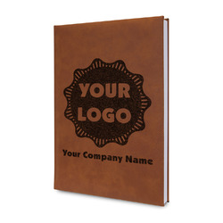 Logo & Company Name Leatherette Journal - Single-Sided