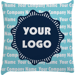 Logo & Company Name Decorative Pillow Case
