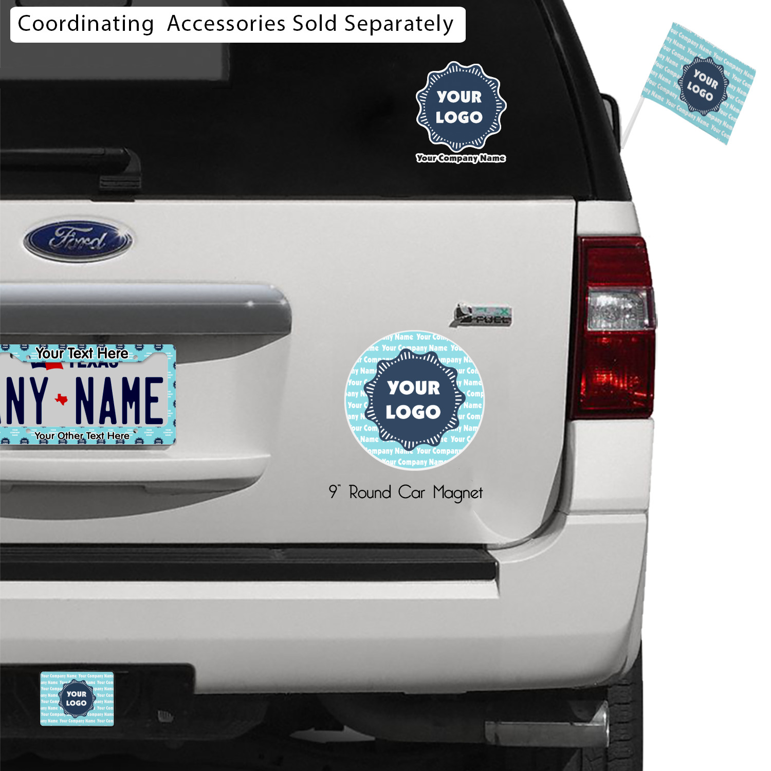 Logo & Company Name Graphic Car Decal (Personalized) YouCustomizeIt