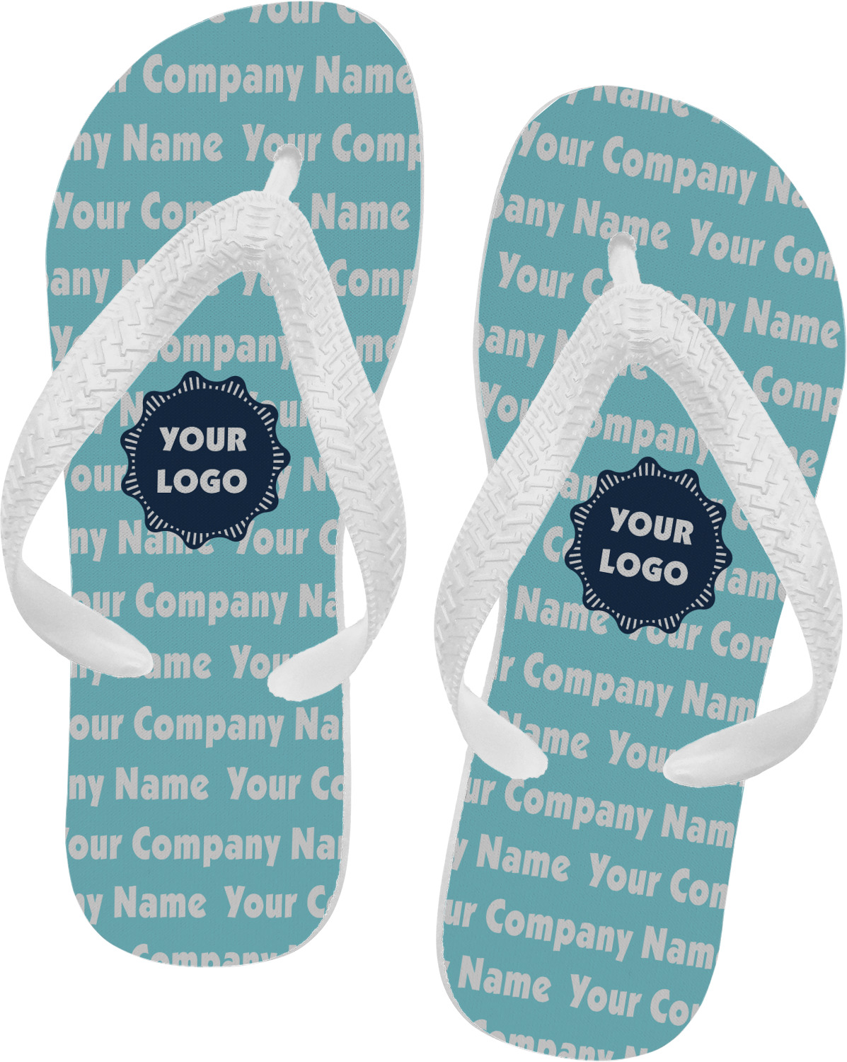 Custom logo best sale flip flops