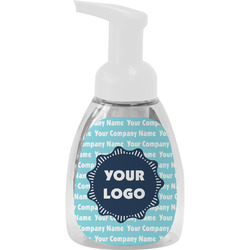 Logo & Company Name Foam Soap Bottle - White