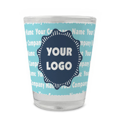 Logo & Company Name Glass Shot Glass - 1.5 oz - Set of 4