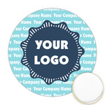 Logo & Company Name Printed Cookie Topper - Round