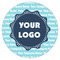 Logo & Company Name Icing Circle - Medium - Single