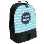 Logo & Company Name Backpack - Black