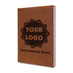 Logo & Company Name Leather Sketchbook - Small - Double-Sided