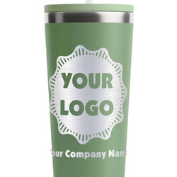 Logo & Company Name RTIC Everyday Tumbler with Straw - 28oz - Light Green - Single-Sided