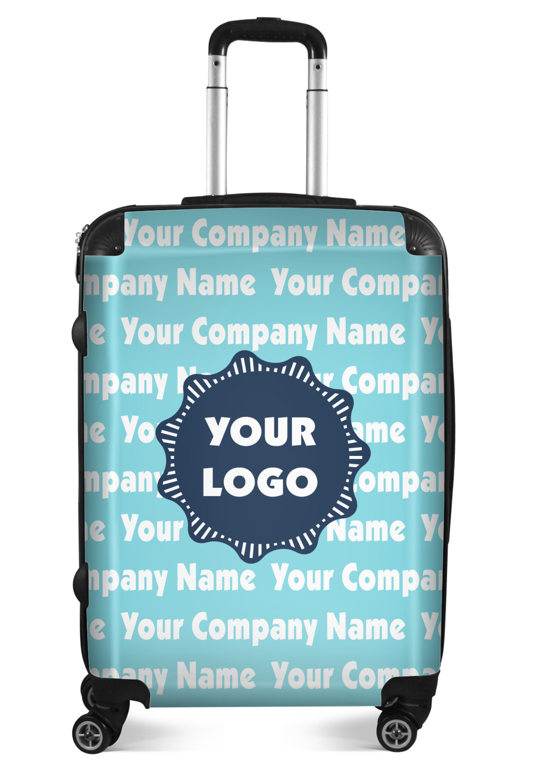 Logo Company Name Suitcase 24 Medium Checked Personalized 