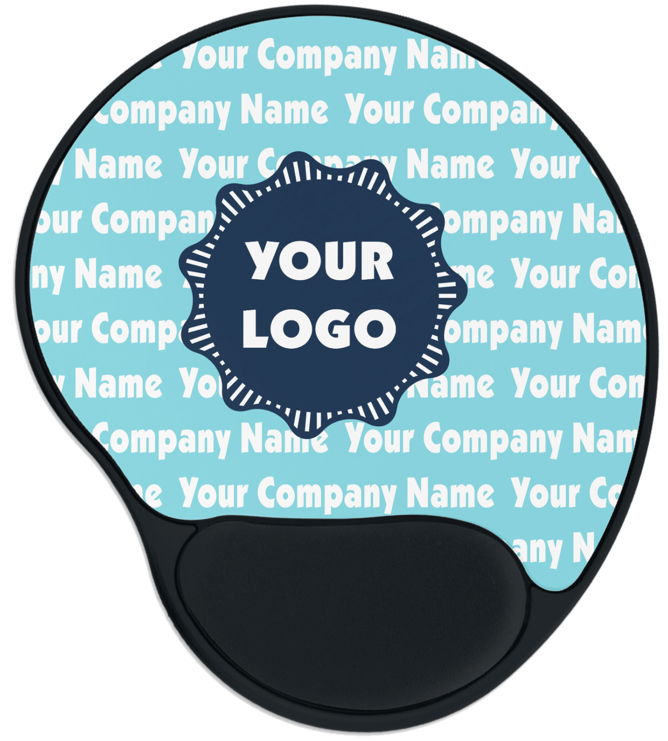 mouse pad with company logo