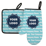 Logo & Company Name Left Oven Mitt & Pot Holder Set