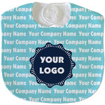 Logo & Company Name Velour Baby Bib