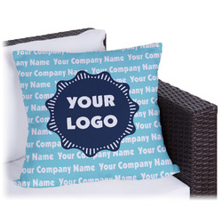 Logo & Company Name Outdoor Pillow - 16"