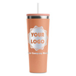 Logo & Company Name RTIC Everyday Tumbler with Straw - 28oz - Peach - Single-Sided