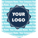 Logo & Company Name Iron On Faux Pocket
