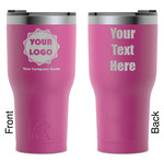 Logo & Company Name RTIC Tumbler - Magenta - Laser Engraved - Double-Sided