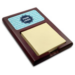 Logo & Company Name Red Mahogany Sticky Note Holder