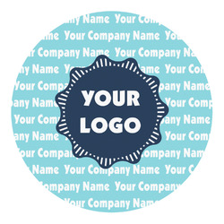 Logo & Company Name Round Decal - Large
