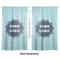 Logo & Company Name Sheer Curtains Double