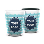 Logo & Company Name Ceramic Shot Glass - 1.5 oz