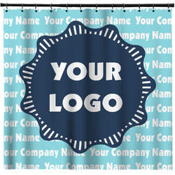 Logo & Company Name Shower Curtain - Custom Size