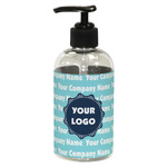 Logo & Company Name Plastic Soap / Lotion Dispenser - 8 oz - Small - Black