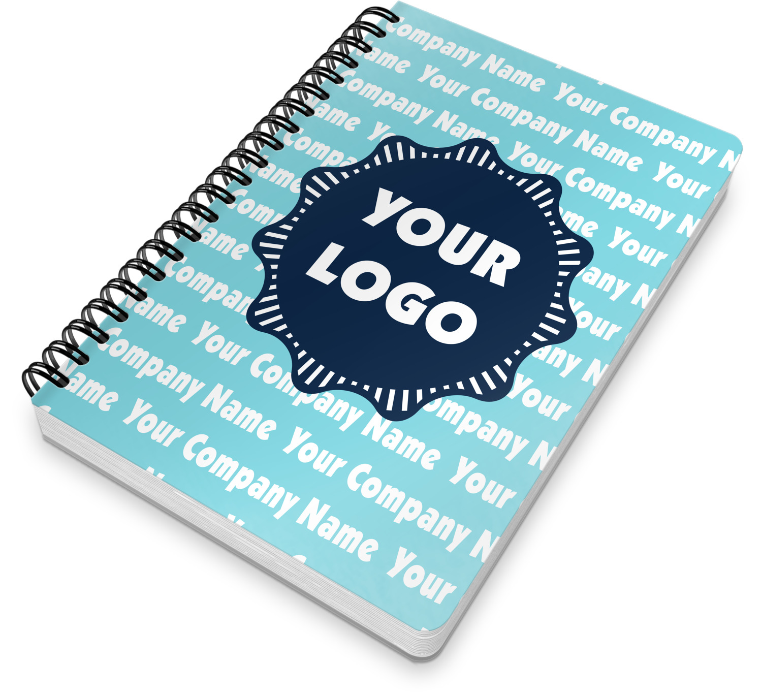 Logo & Company Name Spiral Bound Notebook 7x10 (Personalized) YouCustomizeIt