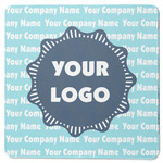 Logo & Company Name Square Rubber Backed Coaster - Single